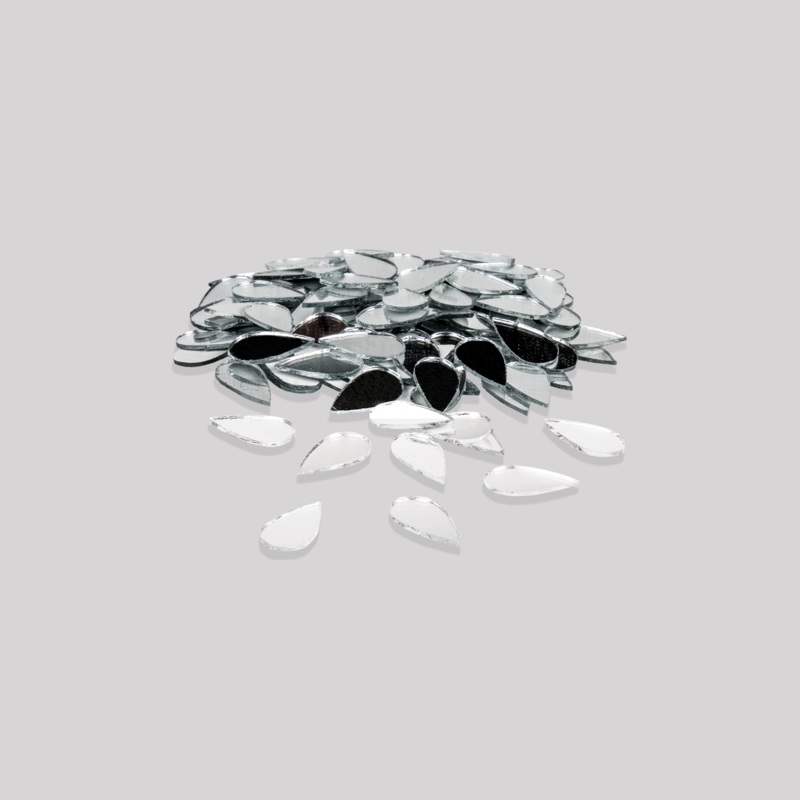 Cut Mirror Drop 8Mm 50Gms Approx 673pc