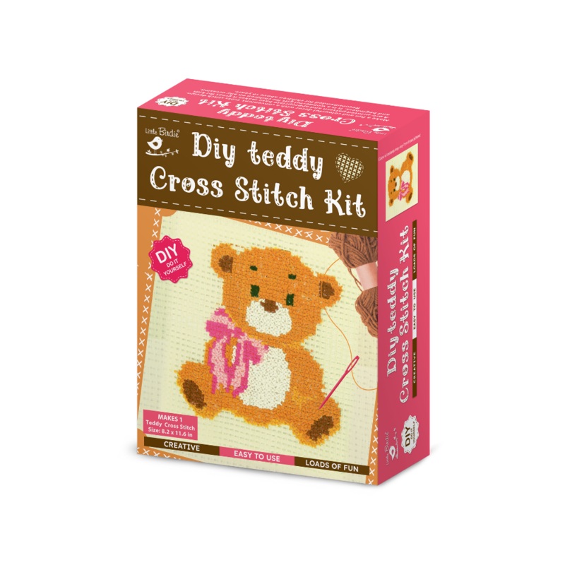 Diy Cross Stitch Teddy Kit