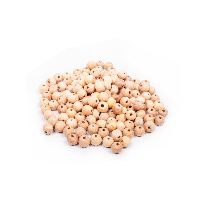 Wooden Beads 6mm Natural 12G