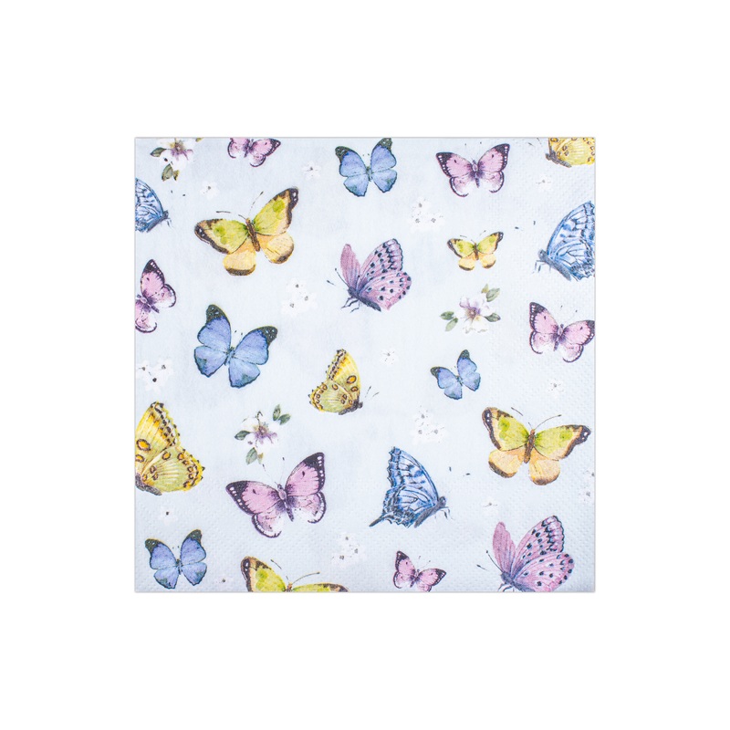 Decoupage Napkin Butterfly Vista 13in x 13in 3 Ply 1pc