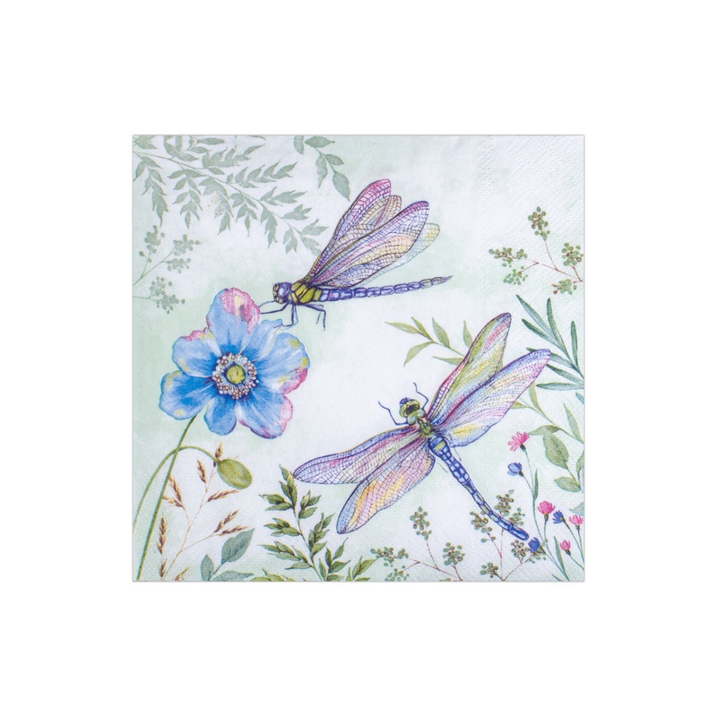 Decoupage Napkin Dragonfly Park 13in X 13in 3 Ply 1pc