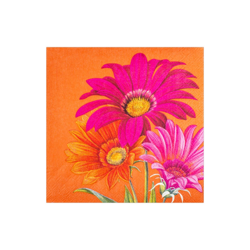 Decoupage Napkin Gerbera Blossom 13 X 13inch 3 Ply 1pc