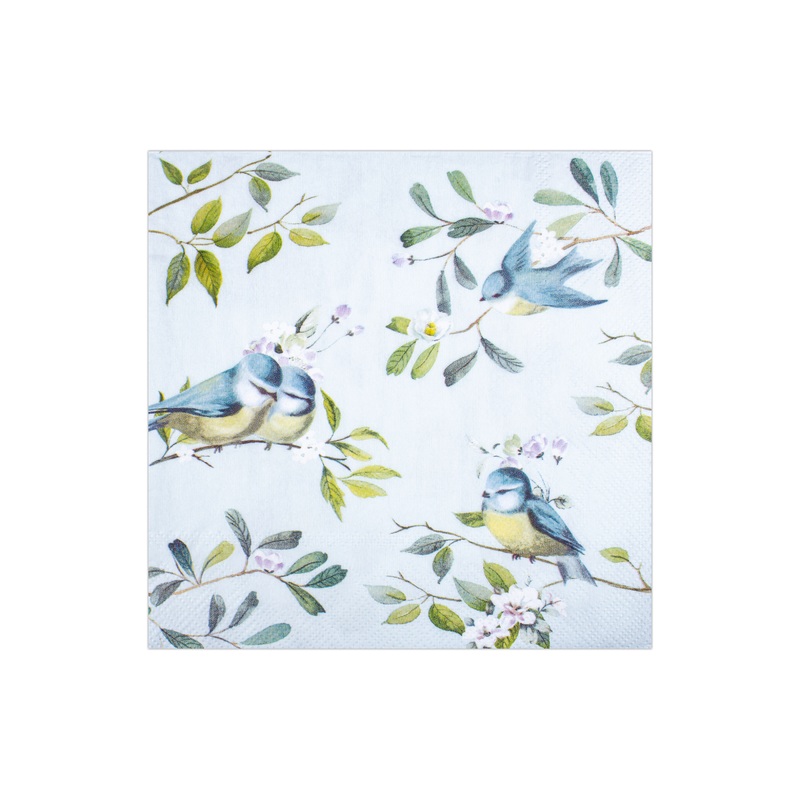 Decoupage Napkin Songbird Garden 13in x 13in 3 Ply 1pc