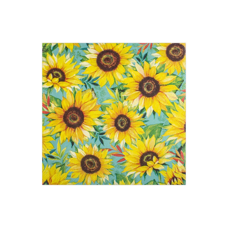 Decoupage Napkin Sunflower Abloom 13in X 13inch 3 Ply 1pc