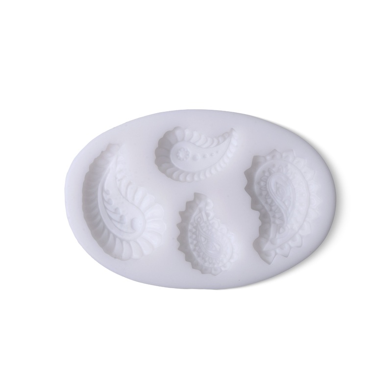 Silicone Mould Pretty Paisley 10.1 X 6.5 D-1cm 1pc