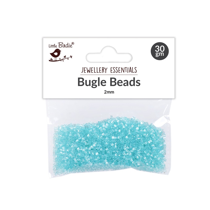 Bugle Beads Bright sky 3mm 30g