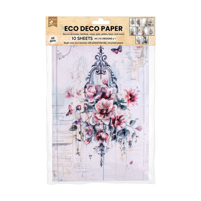 Eco Deco Paper Blossom Season 10 Designs 60gsm A4 10 Sheets