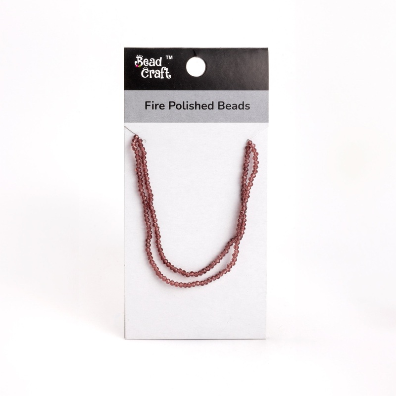 Fire Polished Beads Amethyst Rainbow 4mm 1 String