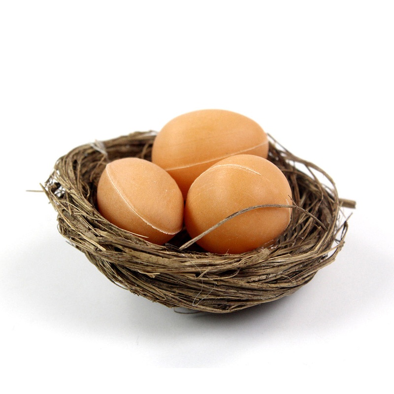 Bird Nest W/ 3 Egg 2inch 1pc