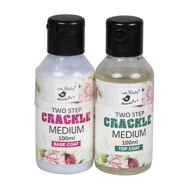 Crackle Medium Top Coat And Base Coat 200Ml (2 Step)