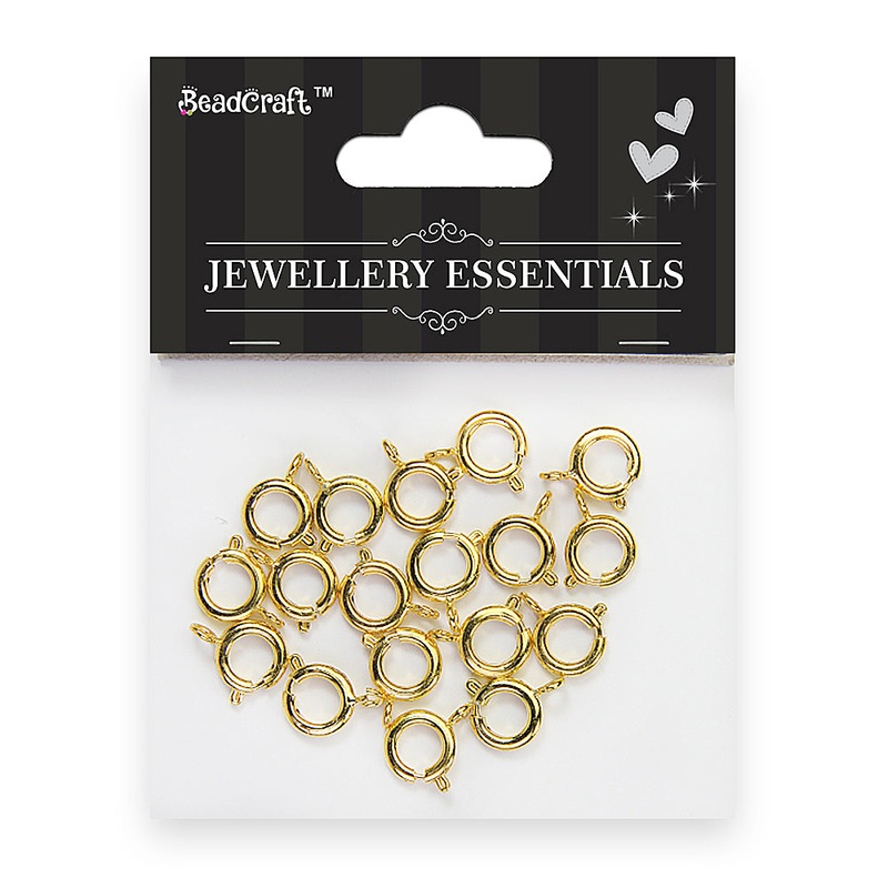 Findings Clasps Round 10mm Gold 18pc