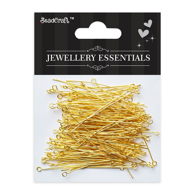 Findings Eye Pin 30Mm Gold 25Grm