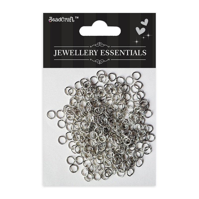 Findings Jump Ring Open 8mm Nickel 25gm