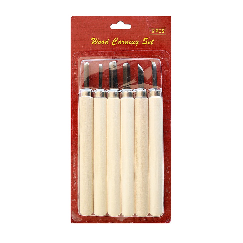 Wood Carving Tool Set Blister 6Pcs