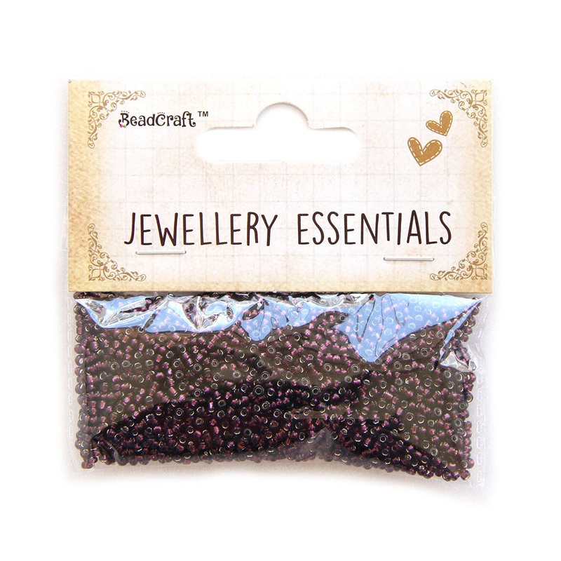Seed Beads Transparent Purple 0.5Mm 30Gm
