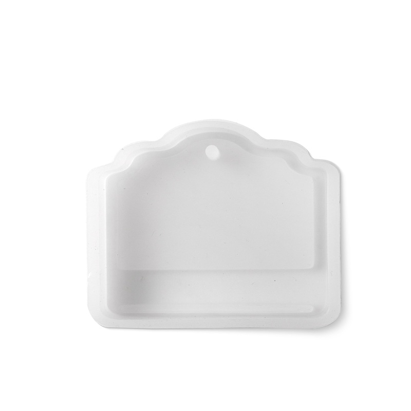 Silicone Mould For Hanging Ornament Scalloped Tag 1pc