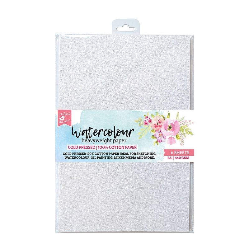 Watercolour Paper Heavyweight A4 440Gsm 6Sheets Pb Lb