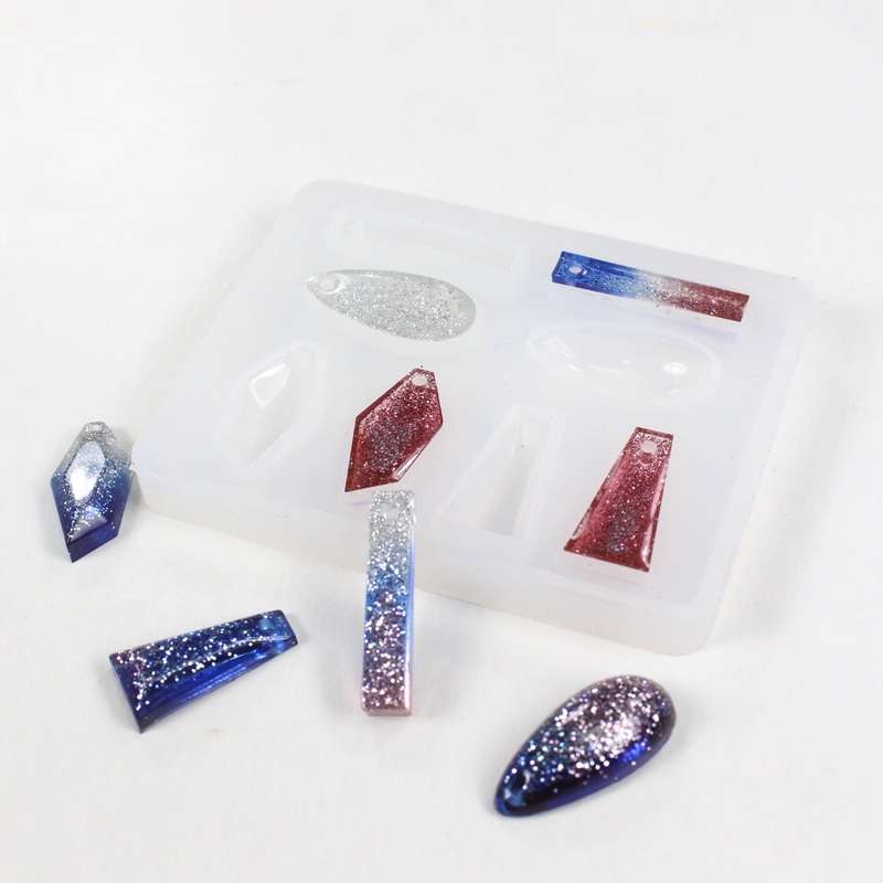 Diffuser Silicone Mould/Earring Pendant Mould 6.8X5.3X0.5Cm 1Pc Ib