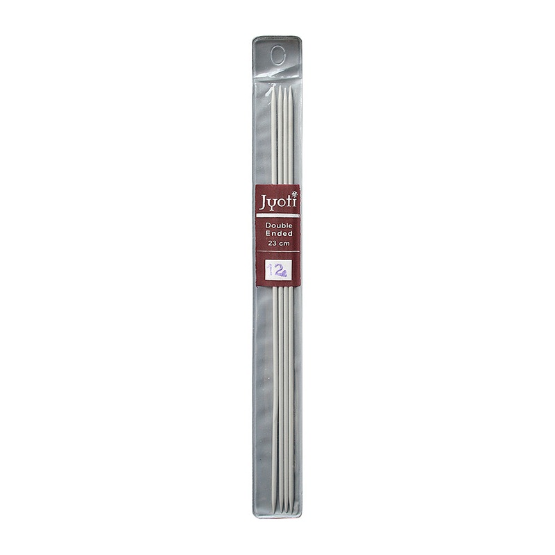 Extra Aluminum Knitting Needle 23Cm (No.12)Double Ended 4Pcs Pb Jyoti