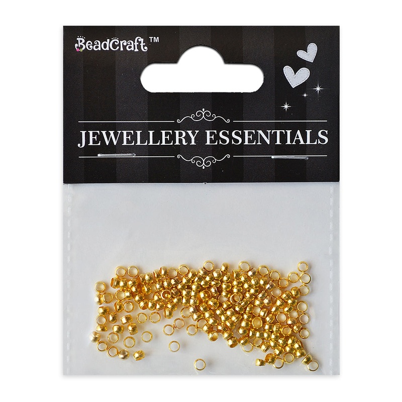 Findings Crimp Beads 3Mm Gold 5Grm