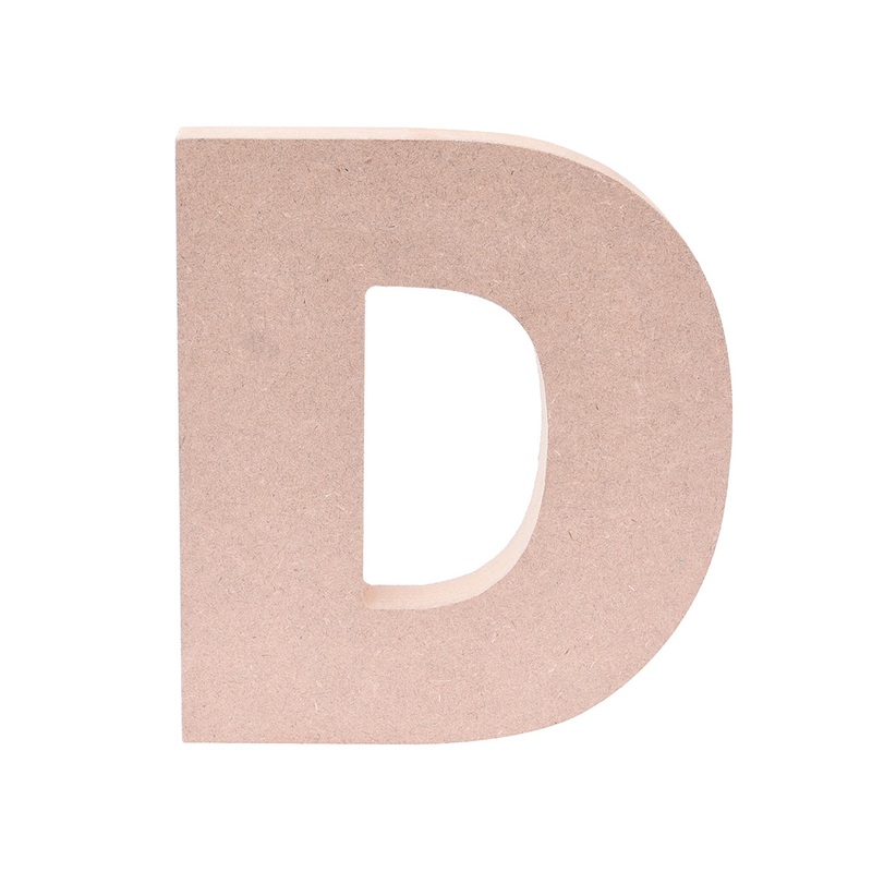 Mdf Alphabet D W5.5 X H6Inch 18Mm Thick 1Pc Lb