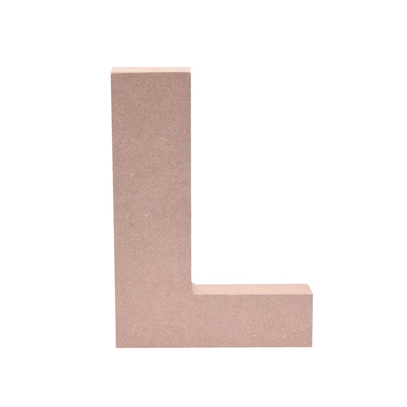 Mdf Alphabet L W4.2 X H6Inch 18Mm Thick 1Pc Lb