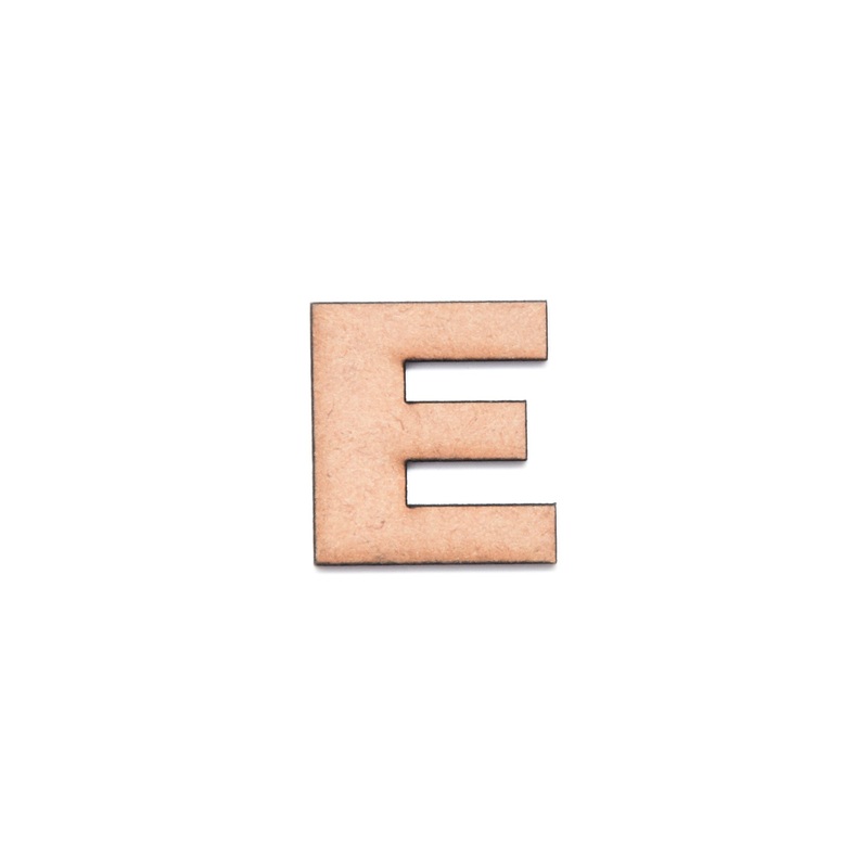 Mdf Alphabet Upper Case E 1Inch 2Mm Thick 1Pc