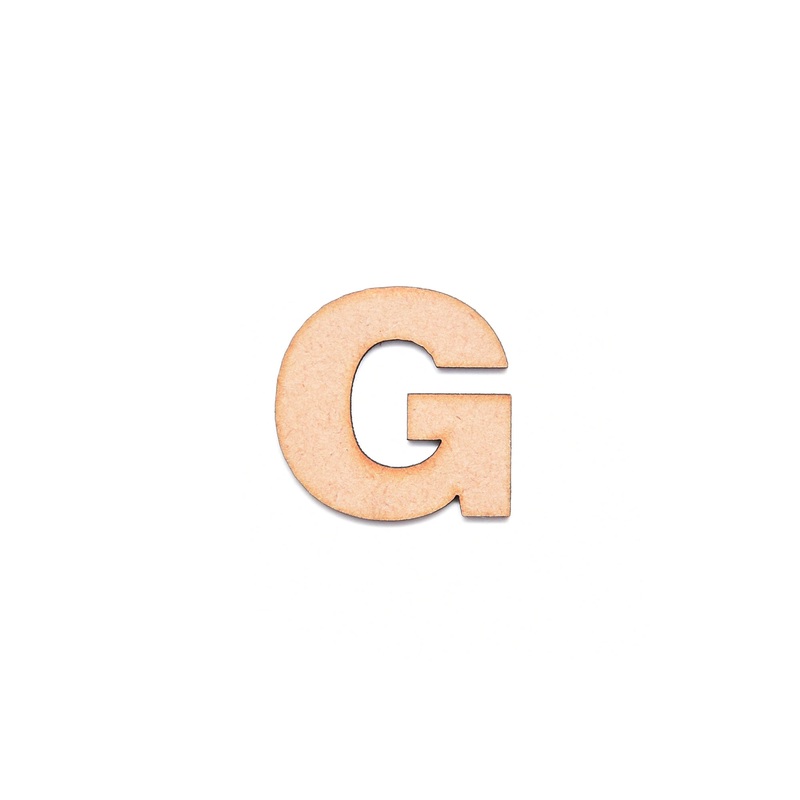 Mdf Alphabet Upper Case G 1Inch 2Mm Thick 1Pc