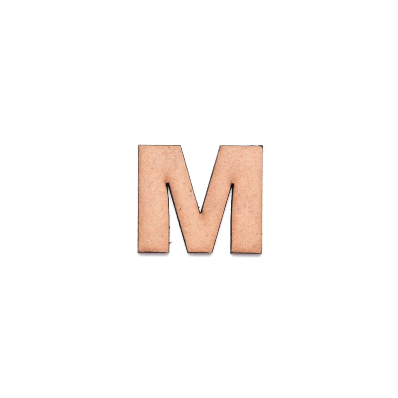 Mdf Alphabet Upper Case M 1Inch 2Mm Thick 1Pc