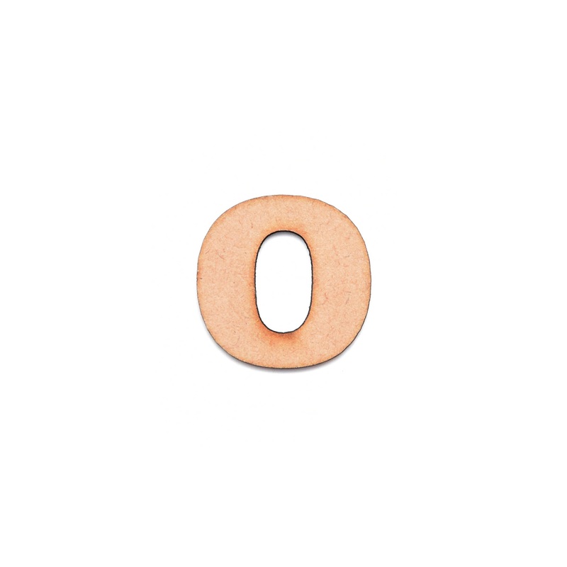 Mdf Alphabet Upper Case O 1Inch 2Mm Thick 1Pc