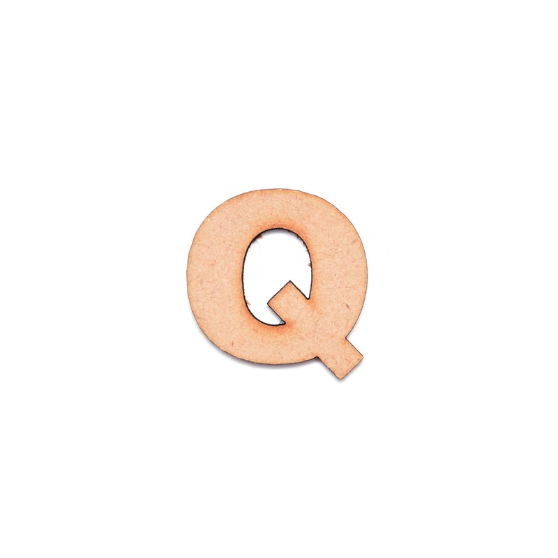 Mdf Alphabet Upper Case Q 1Inch 2Mm Thick 1Pc