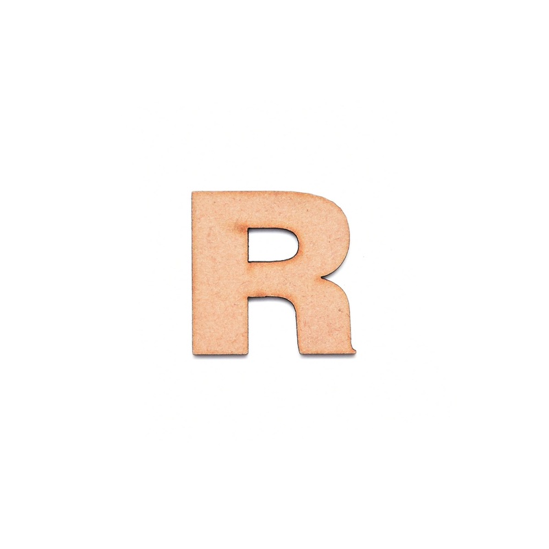 Mdf Alphabet Upper Case R 1Inch 2Mm Thick 1Pc