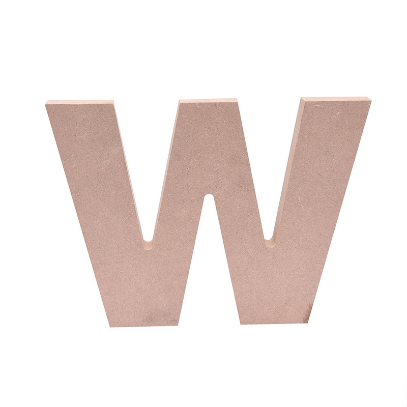 Mdf Alphabet W W8.2 X H6Inch 18Mm Thick 1Pc Lb