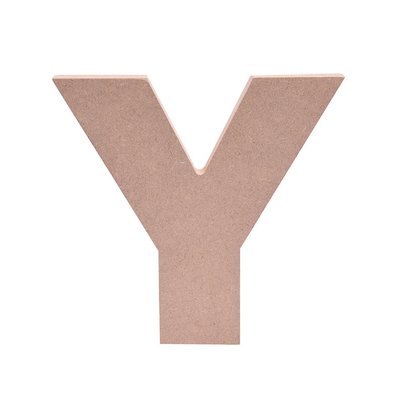 Mdf Alphabet Y W6.2 X H6Inch 18Mm Thick 1Pc Lb