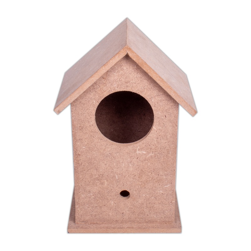 Mdf Bird House W4.4 X H7 X D4.4Inch 5.5Mm Thick 1Pc Lb