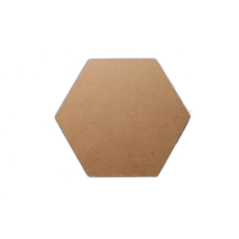 Mdf Blank Hexagon 8 X 8Inch 5.5Mm Thick 1Pc Lb