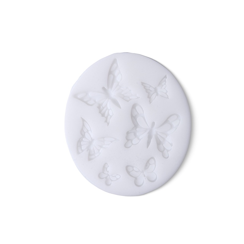 Silicone Mould Butterfly Flutter 7.5cm X 5.7cm 7mm 1pc