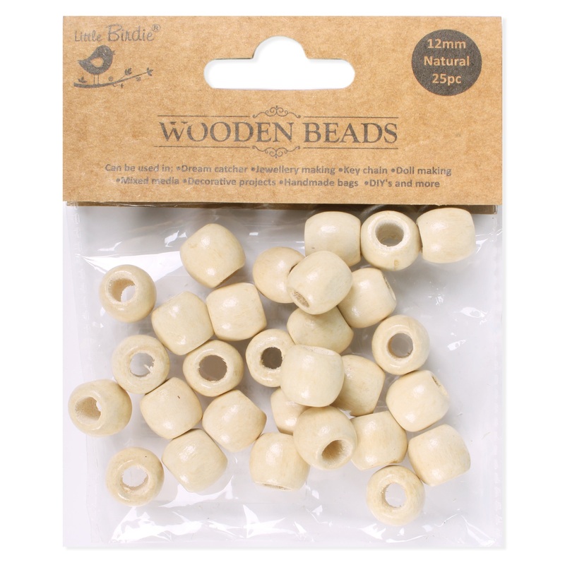 Wooden Beads 12Mm Oval Polished 25Pcs