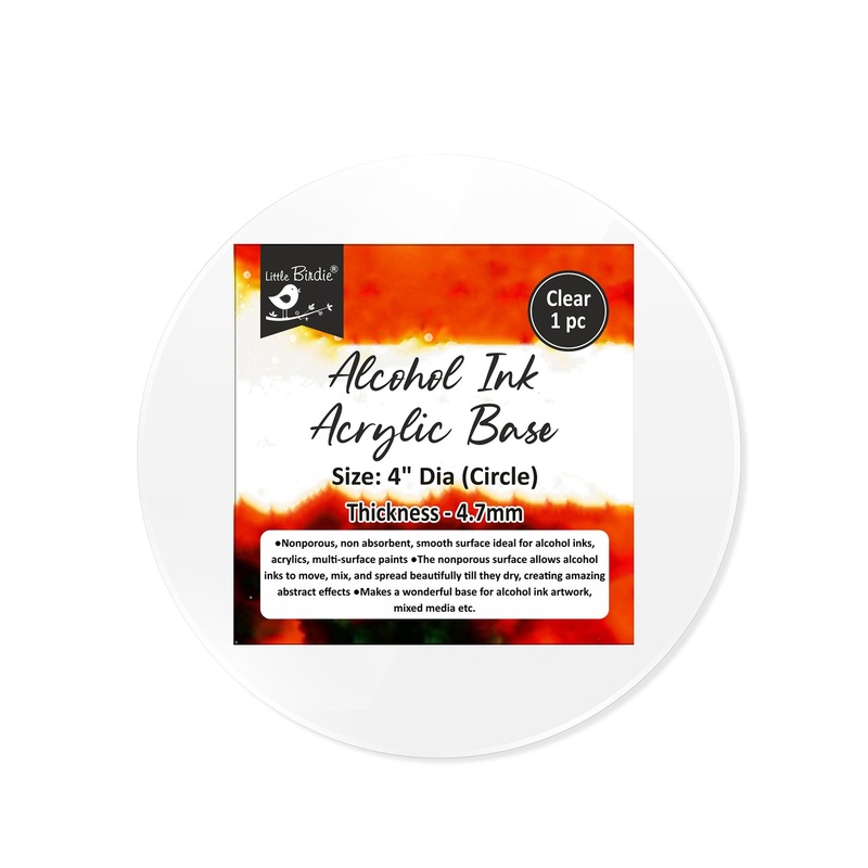 Acrylic Base Clear 3.7Mm Thickness 4Inch Dia 1Pc Shrink Lb