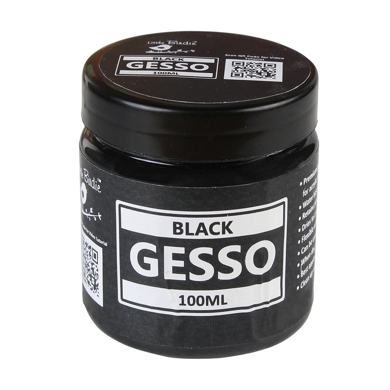 Acrylic Gesso Black 100Ml Bottle Lb