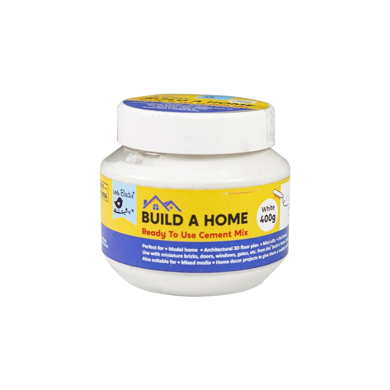 Build A Home Ready To Use Cement Mix White 400G Bottle Lb