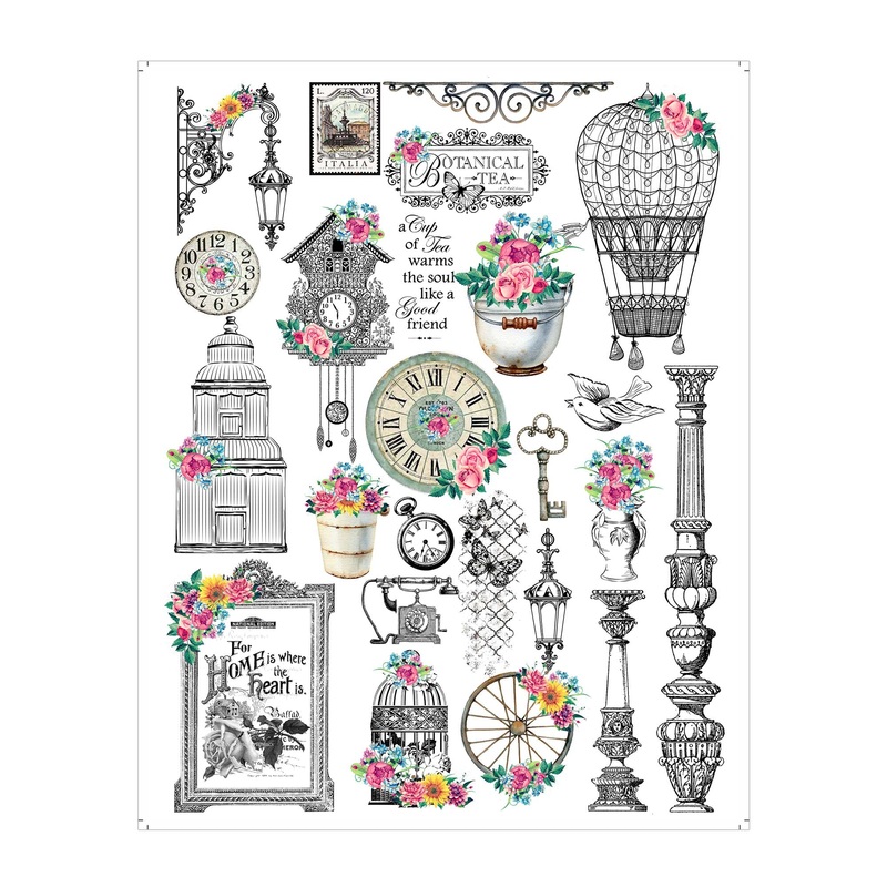 Deco Transfer Sheet Old World Charm 10Inch X 7.5Inch 1Pc Lb