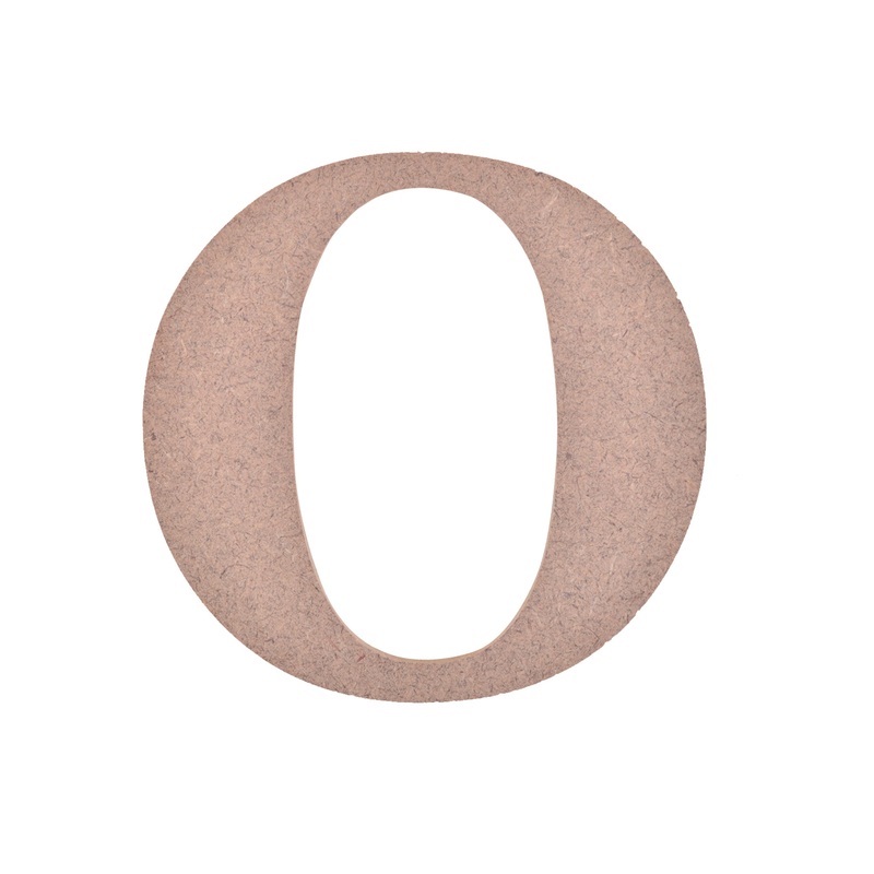 Mdf Alphabet Upper Case O 4 X 4Inch 5.5Mm Thick 1Pc Lb