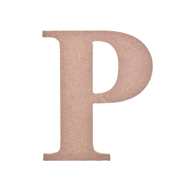 Mdf Alphabet Upper Case P 3 X 4Inch 5.5Mm Thick 1Pc Lb