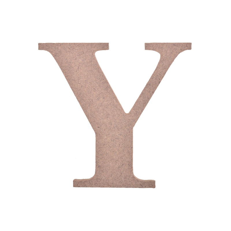 Mdf Alphabet Upper Case Y 4 X 4Inch 5.5Mm Thick 1Pc Lb