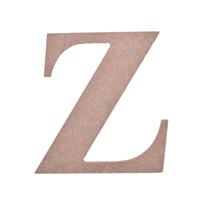 Mdf Alphabet Upper Case Z 3.5 X 4Inch 5.5Mm Thick 1Pc Lb