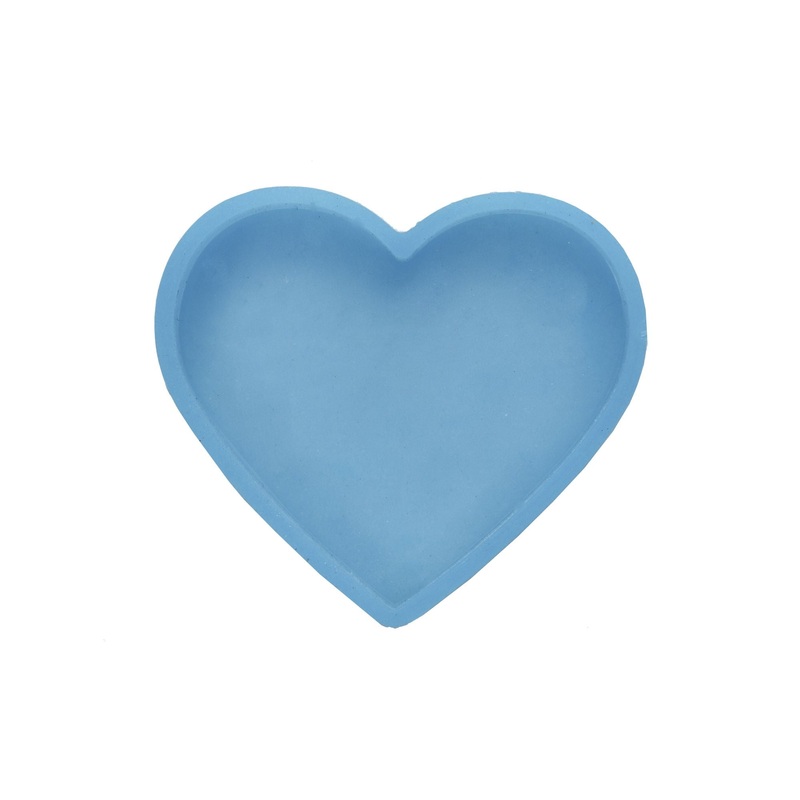Silicone Mould Heart L-2.75 Inch W-3 Inch D-7.87Mm 1Pc