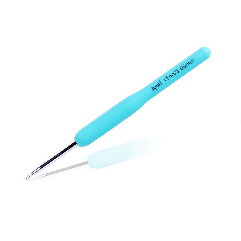 Crochet Hook Plastic Handle 3mm Size-11 1pc
