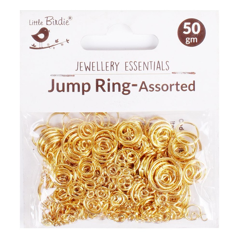 Findings Asst Jumpring 14Mm 12Mm 10Mm 8Mm 6Mm 4Mm 3Mm Gold 50Gm