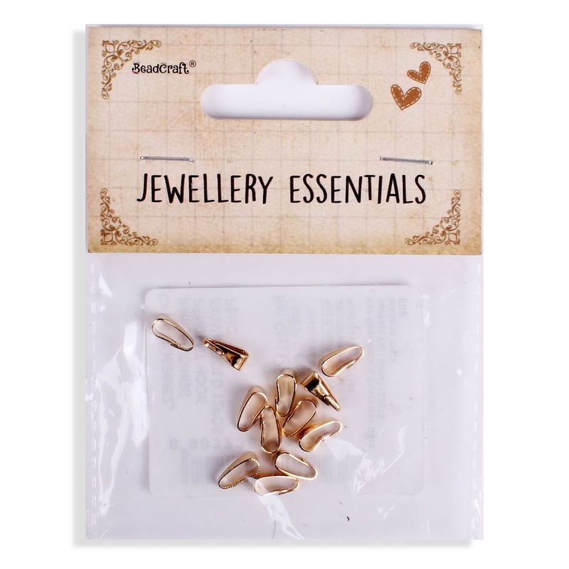 Findings Pendant Hook 6X3mm Gold 12pcs